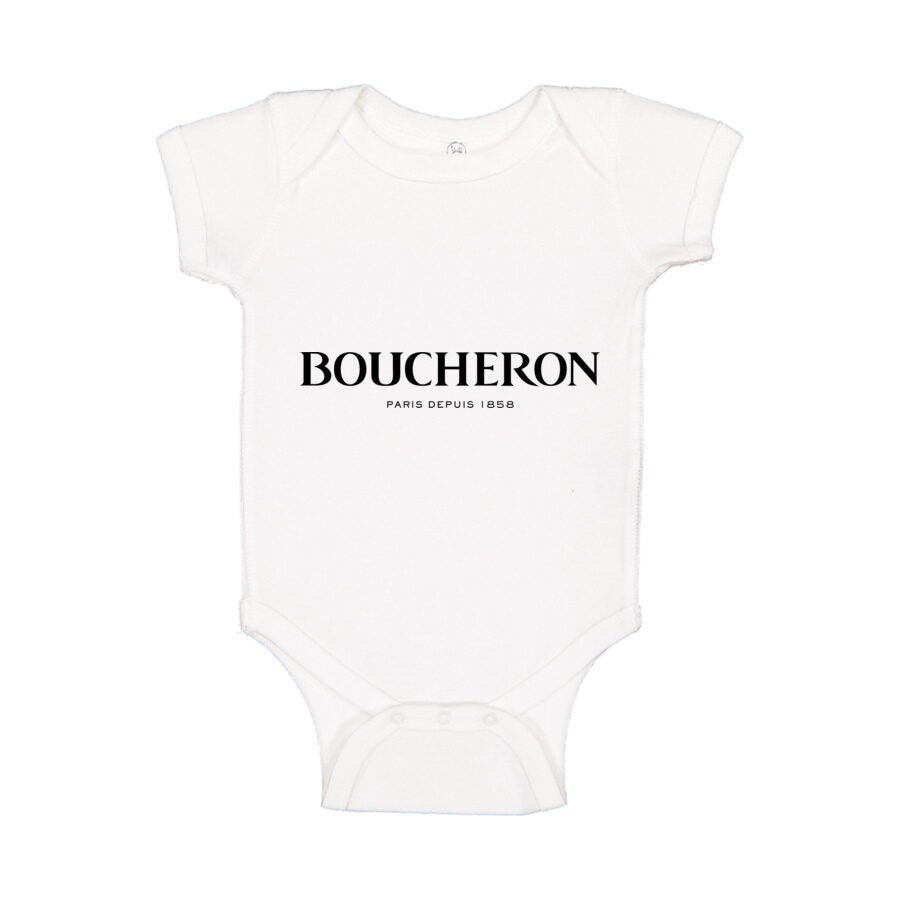 Boucheron Baby Romper Onesie - White