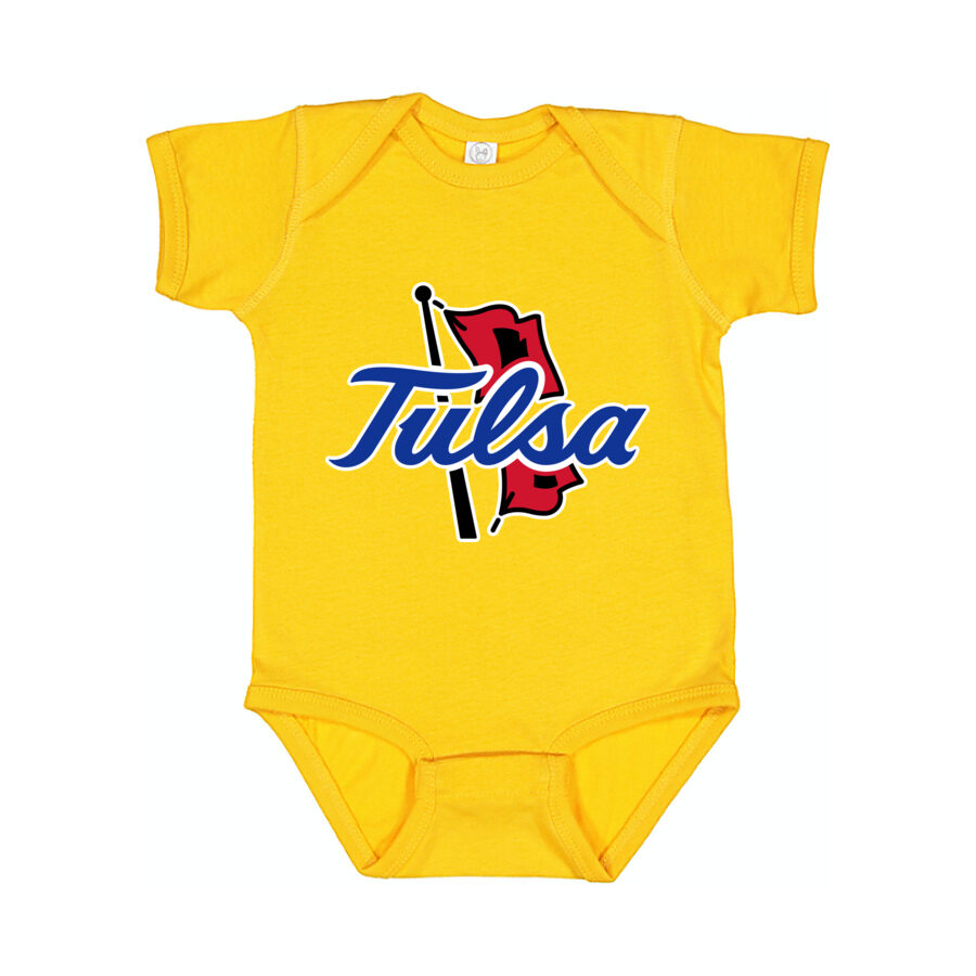 Tulsa Golden Hurricane Baby Romper Onesie - Yellow