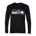 Men's Seattle Seahawks Polyester Long Sleeve T-Shirt - Black