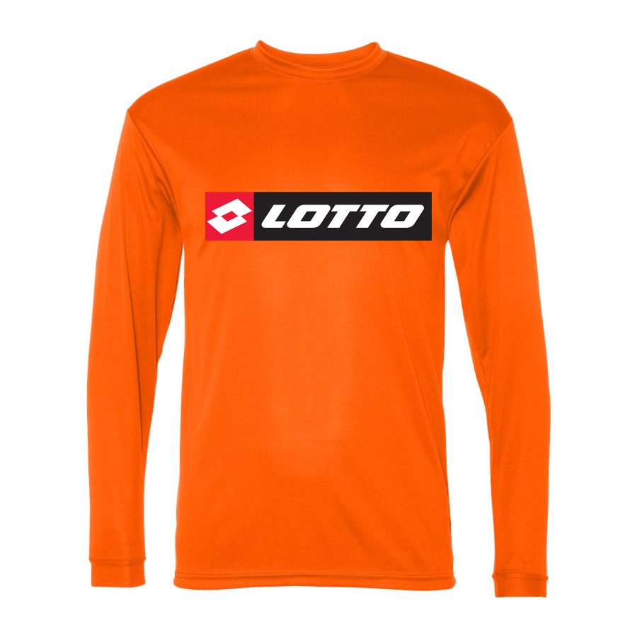 Men's Lotto Polyester Long Sleeve T-Shirt - Safety Orange