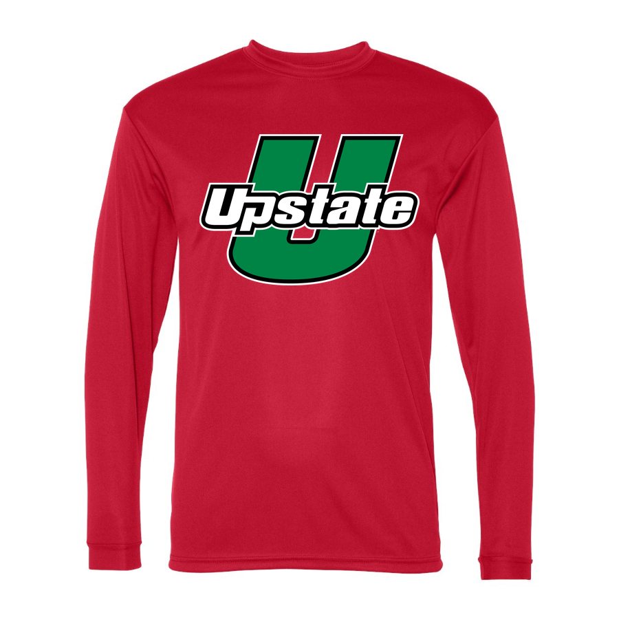 Men's USC Upstate Spartans Polyester Long Sleeve T-Shirt - Red