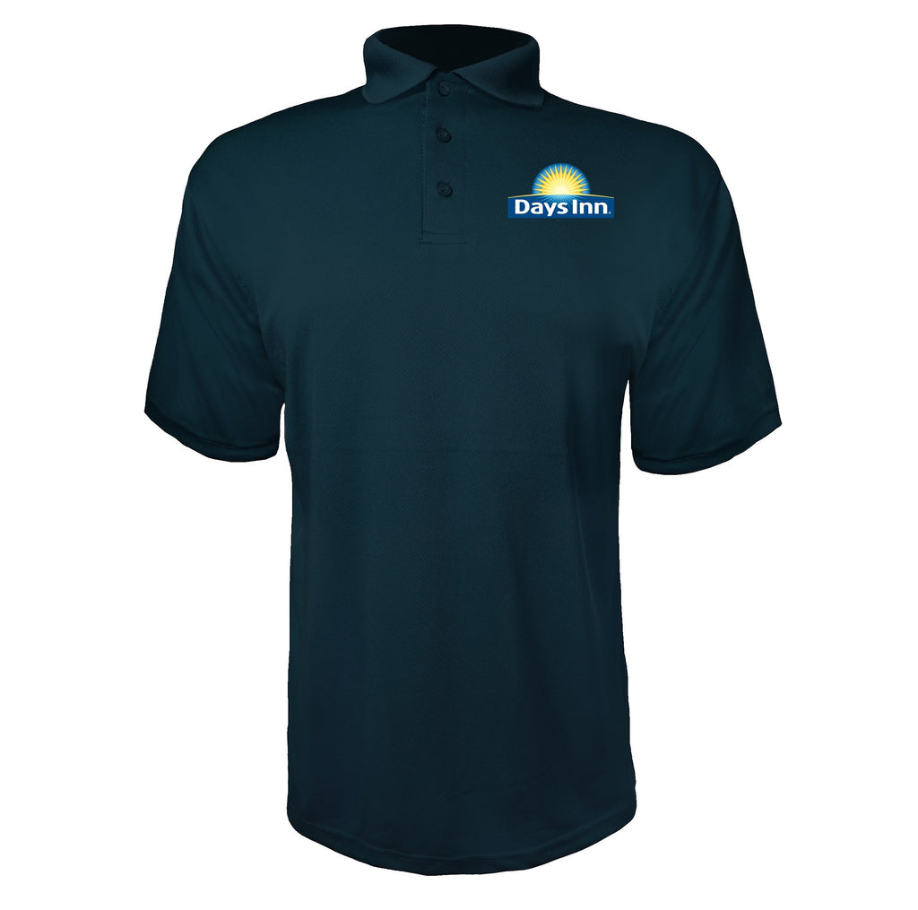 Days Inn men's polyester polo in Navy