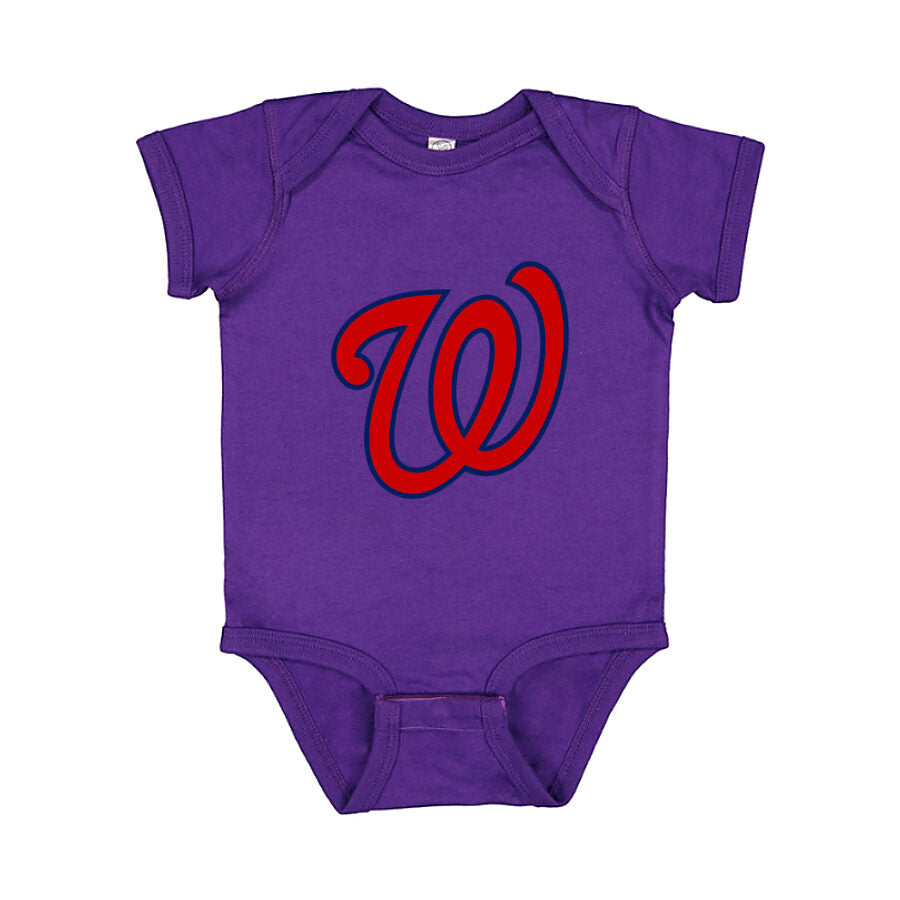 Washington Nationals Baby Romper Onesie - Purple