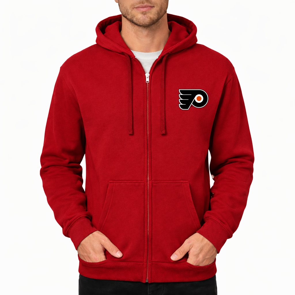 Men's Philadelphia Flyers Zipper Hoodie - Red