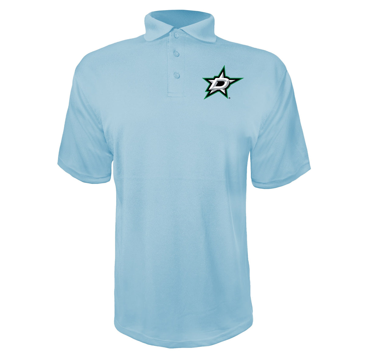 Dallas Stars Sky Blue polyester polo