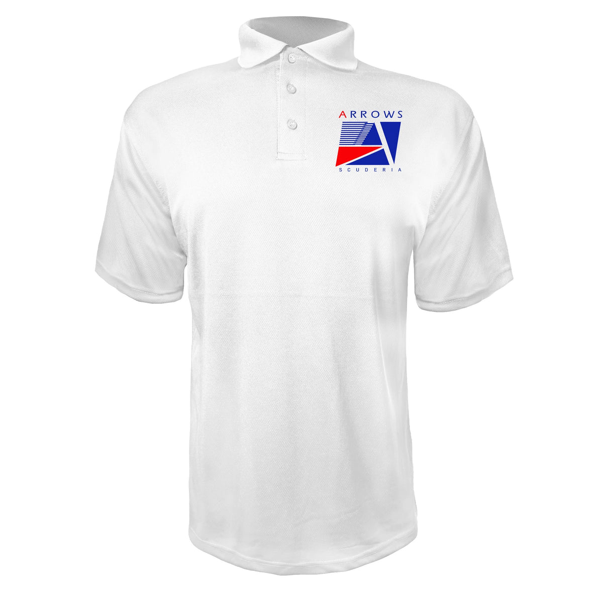 Arrows F1 Team White polyester polo