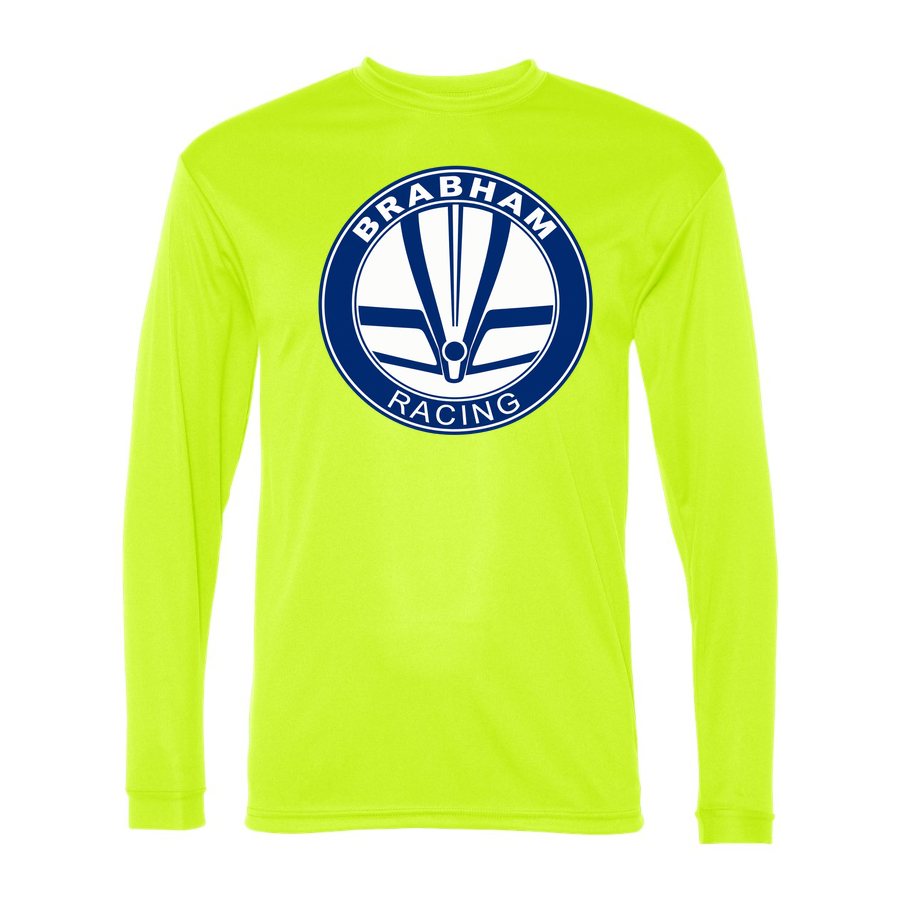 Men's Brabham Racing Polyester Long Sleeve T-Shirt - Safety Yellow