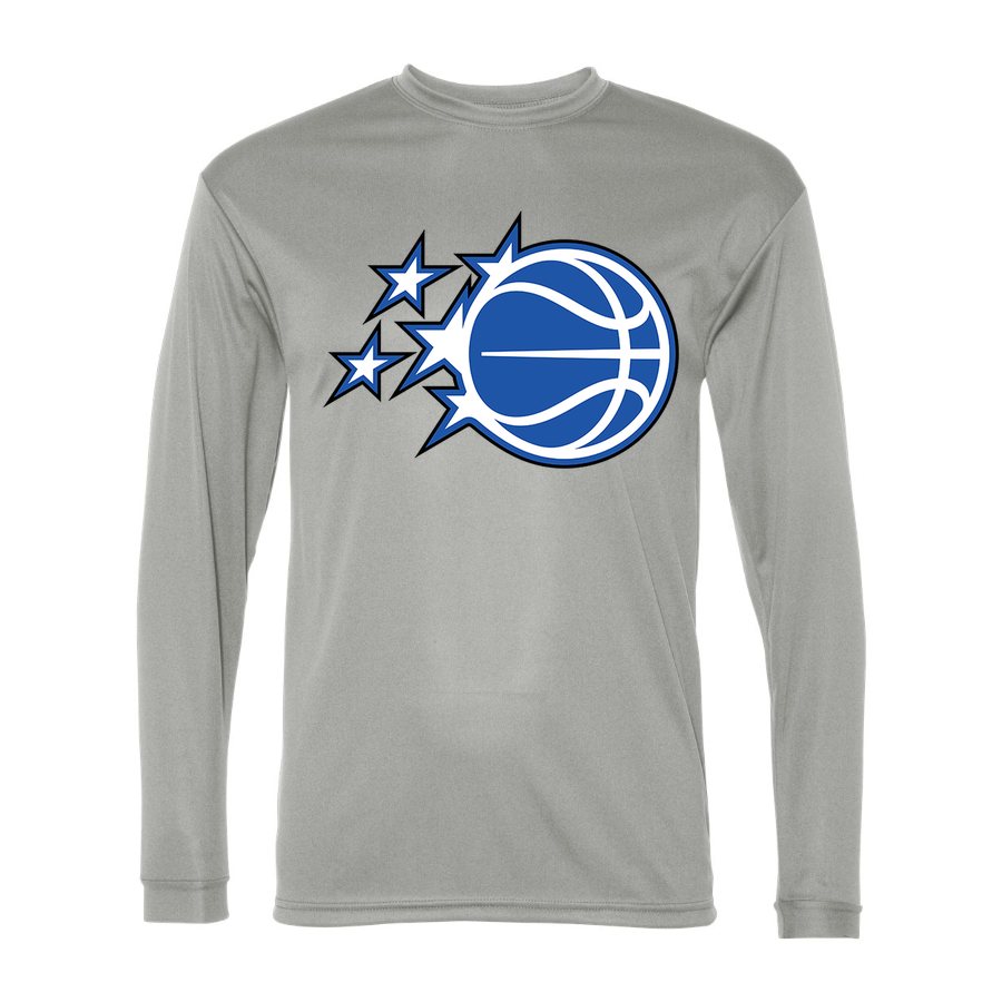 Men's Orlando Magic Polyester Long Sleeve T-Shirt - Silver