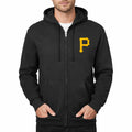 Men's Pittsburgh Pirates Zipper Hoodie - Black