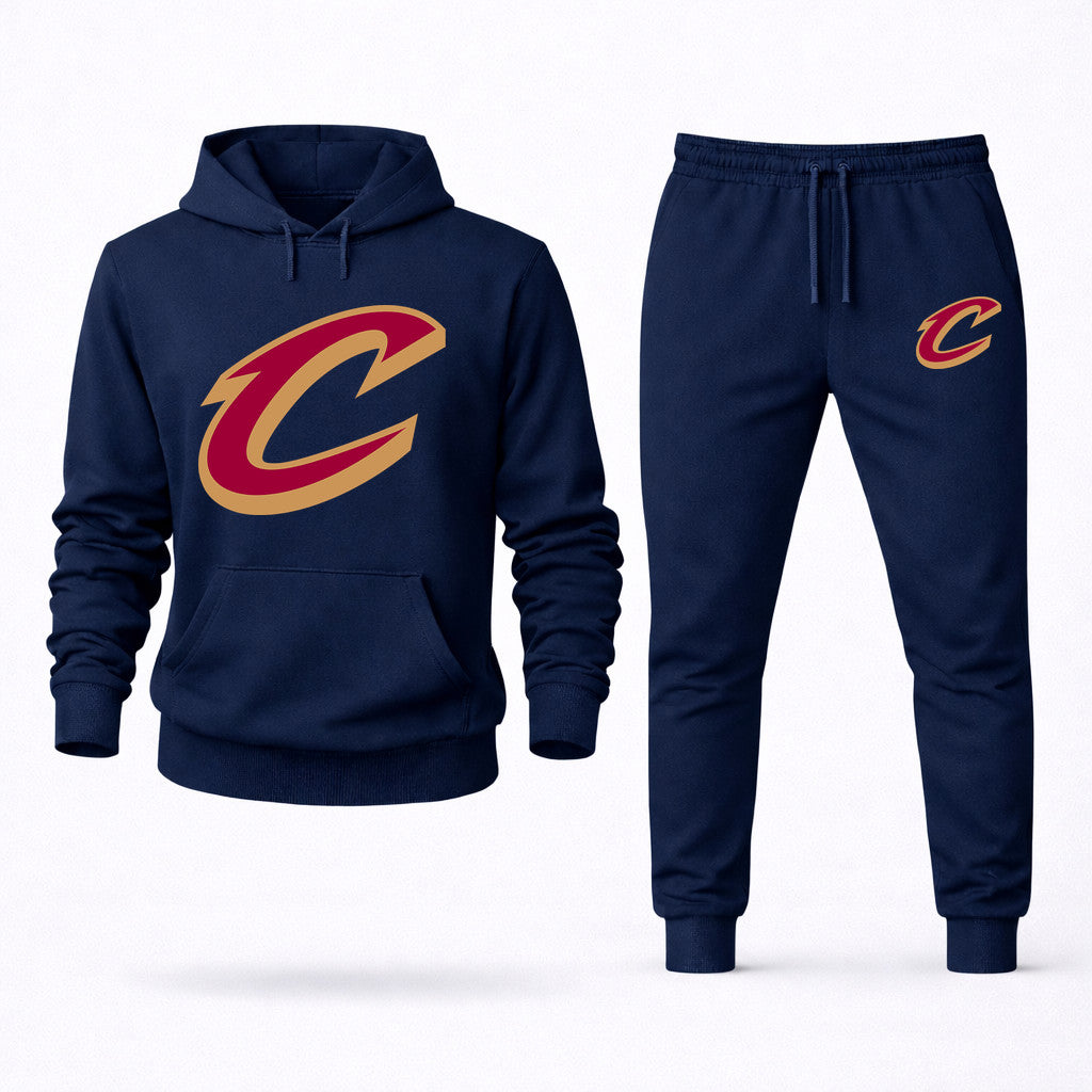 Cleveland Cavaliers Hoodie and Joggers Set - Navy
