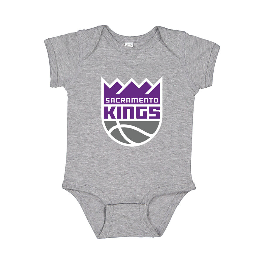 Sacramento Kings Baby Romper Onesie - Gray