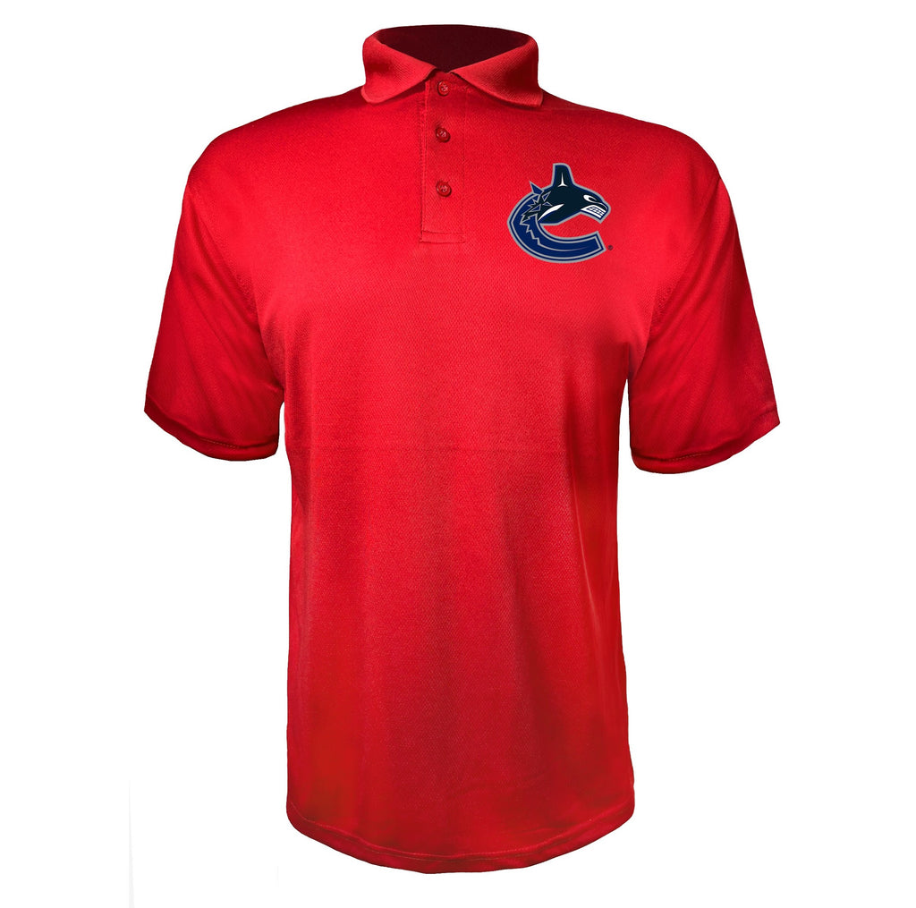 Vancouver Canucks Red polyester polo