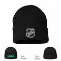 NHL Shield Black Beanie Hat