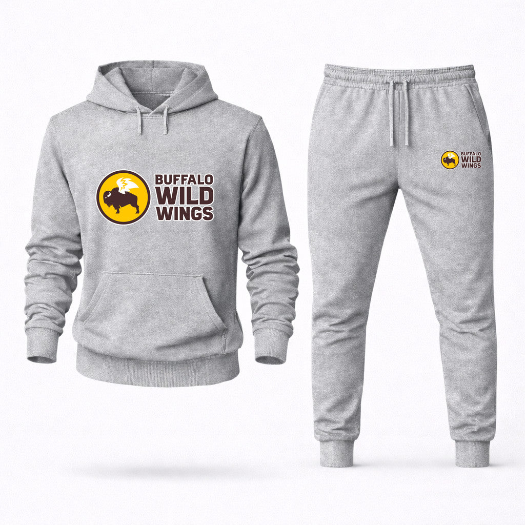 Buffalo Wild Wings Hoodie and Joggers Set - Grey