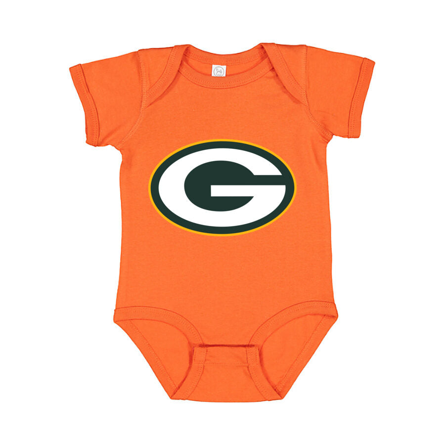 Green Bay Packers Baby Romper Onesie - Orange