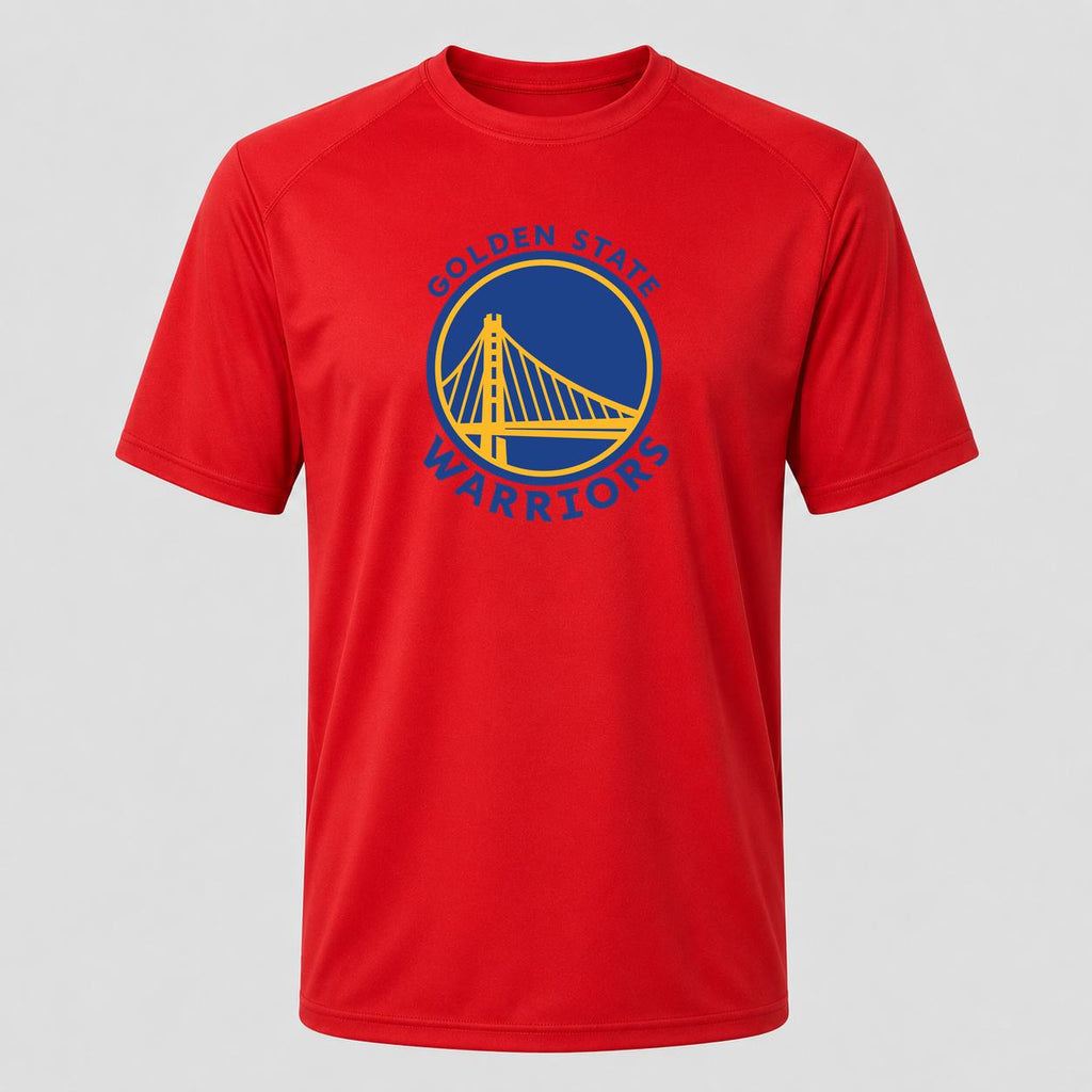 Men's Golden State Warriors Blue Performance T-Shirt - Red