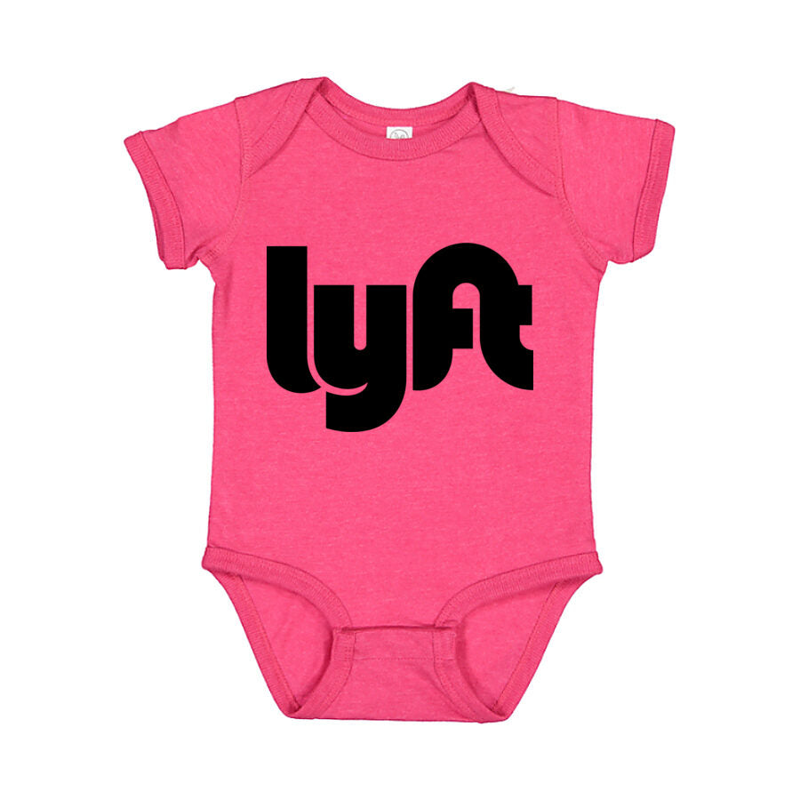 Lyft Black Logo Baby Romper Onesie - Pink