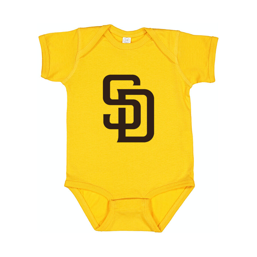 San Diego Padres Baby Romper Onesie - Yellow