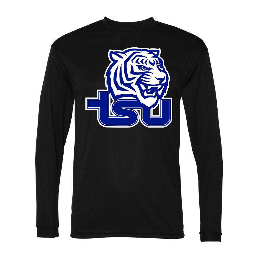 Men's Tennessee State Tigers Polyester Long Sleeve T-Shirt - Black