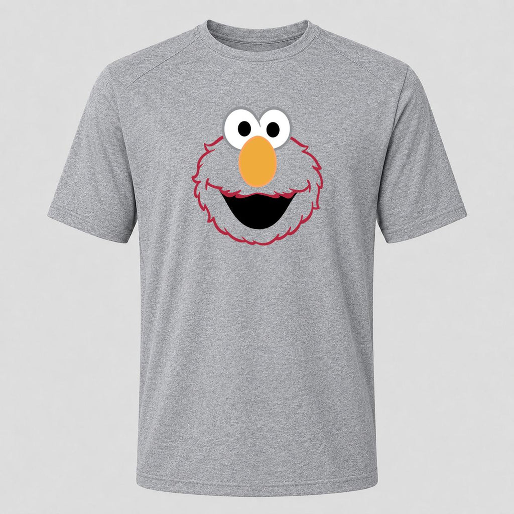 Men's Elmo Face Performance T-Shirt - Gray