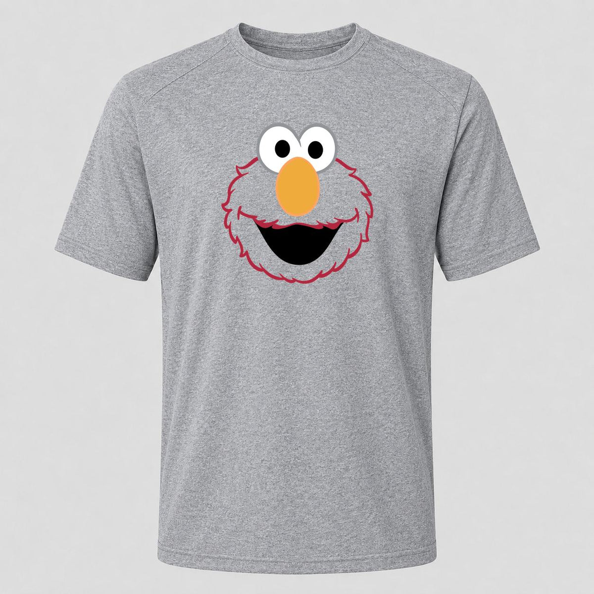 Men's Elmo Face Performance T-Shirt - Gray