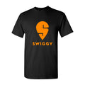 Men's Swiggy Logo Cotton T-Shirt - Black