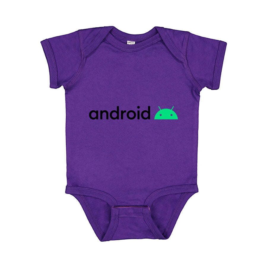 Android Baby Romper Onesie - Purple