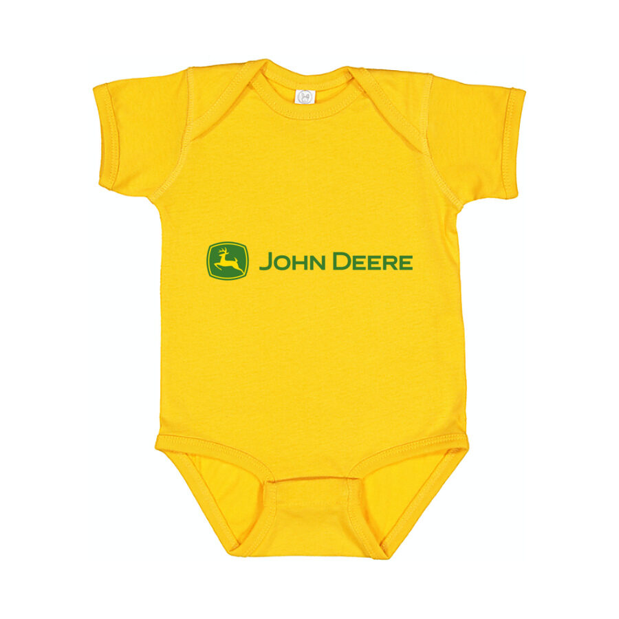 John Deere Baby Romper Onesie - Yellow