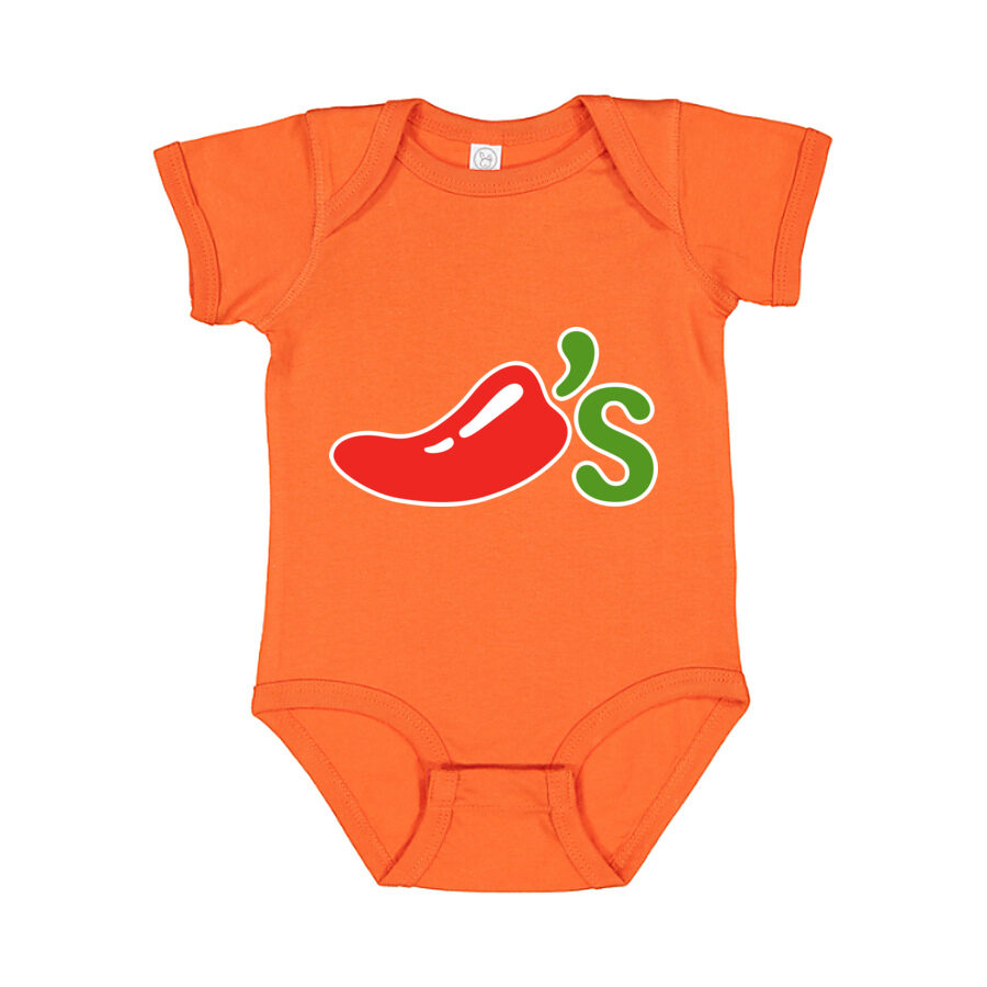 Chili's Baby Romper Onesie - Orange