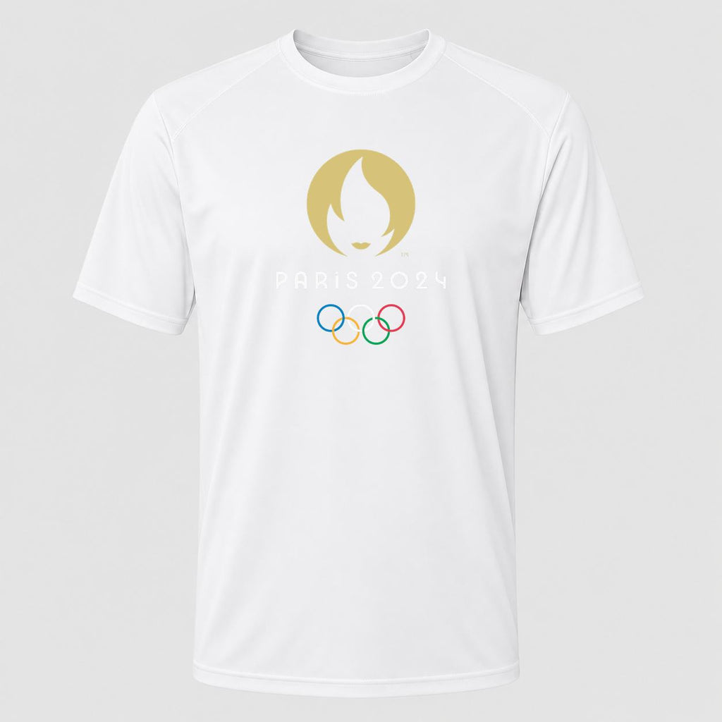 Men's Olympics 2024 Paris White Performance T-Shirt - White