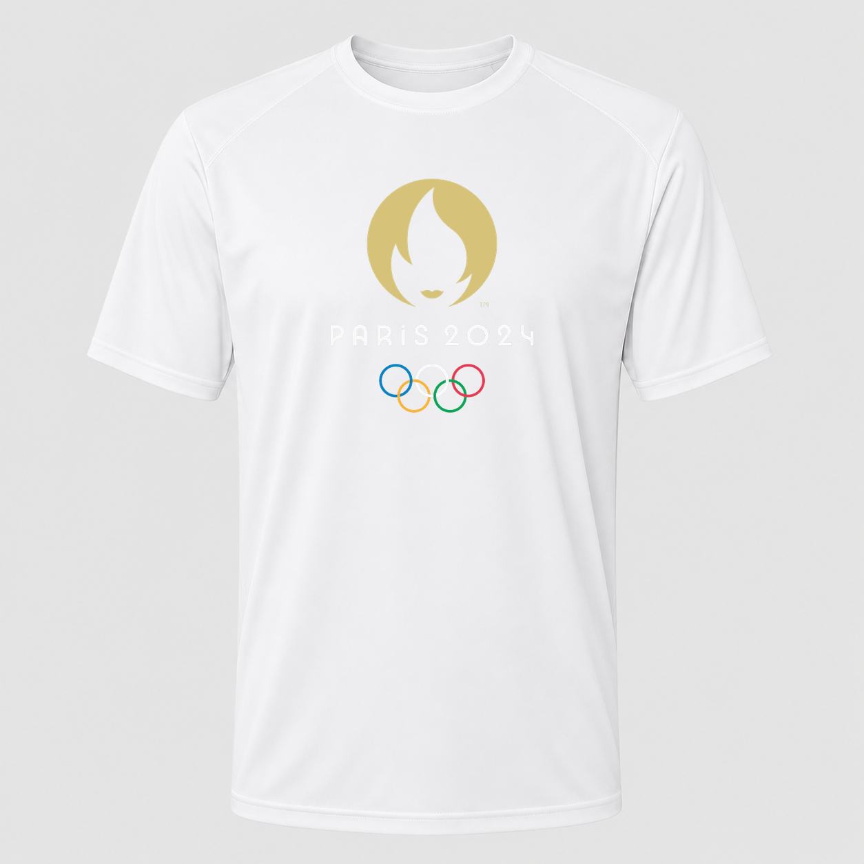 Men's Olympics 2024 Paris White Performance T-Shirt - White