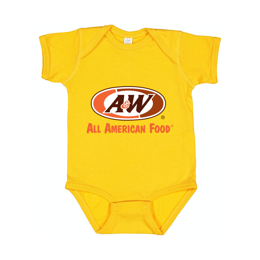 A&W Baby Romper Onesie - Yellow