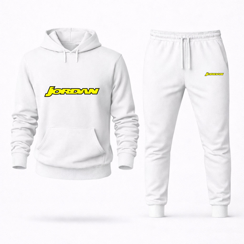 Jordan Grand Prix Hoodie and Joggers Set - White