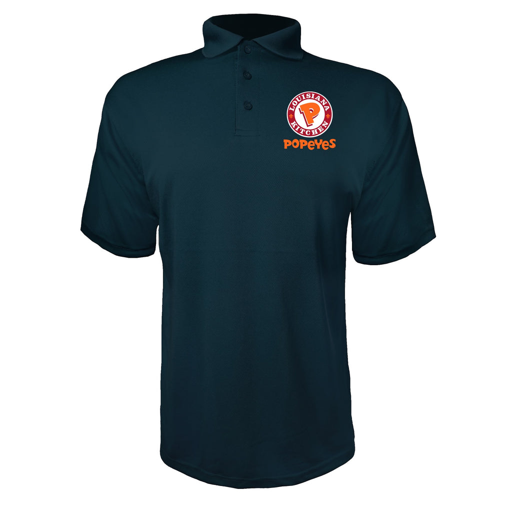 Popeyes Louisiana Kitchen men's polyester polo in Navy