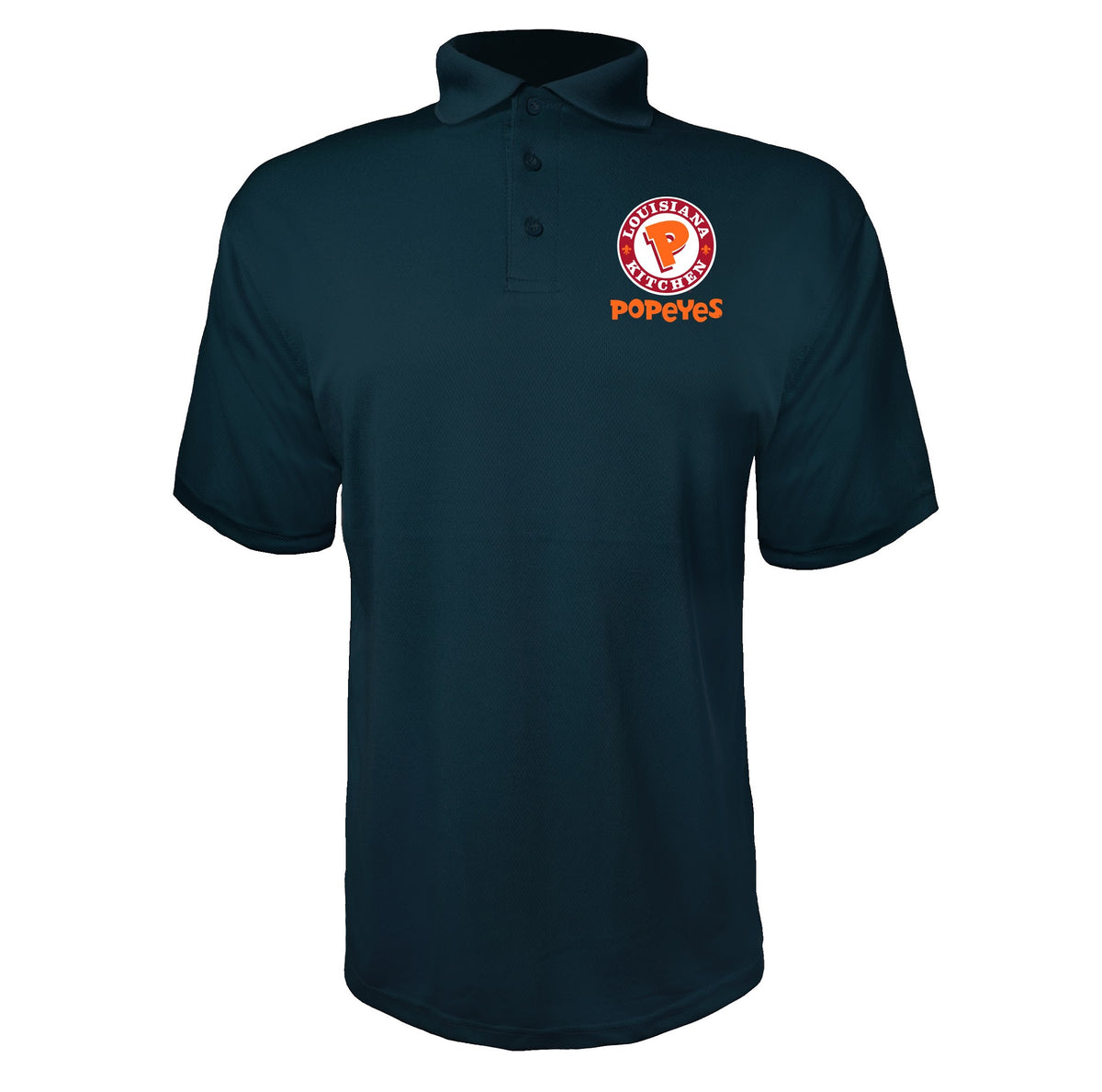 Popeyes Louisiana Kitchen men's polyester polo in Navy