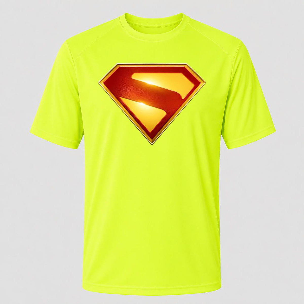 Men's Superman 2025 Performance T-Shirt - Safety Green