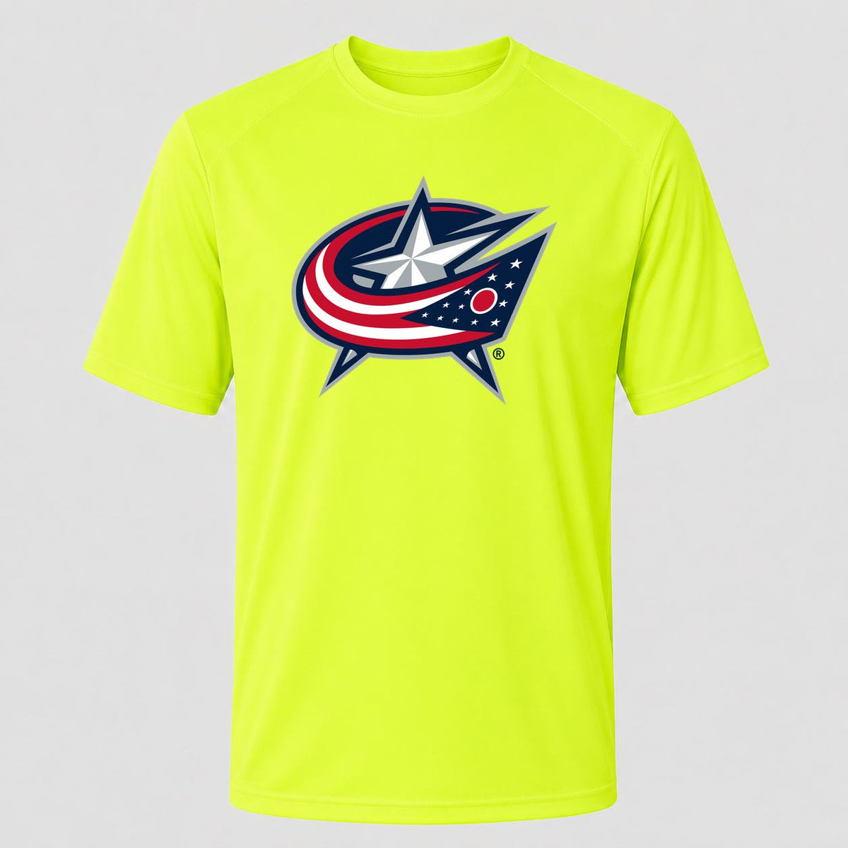 Men's Columbus Blue Jackets Performance T-Shirt - Safety Green