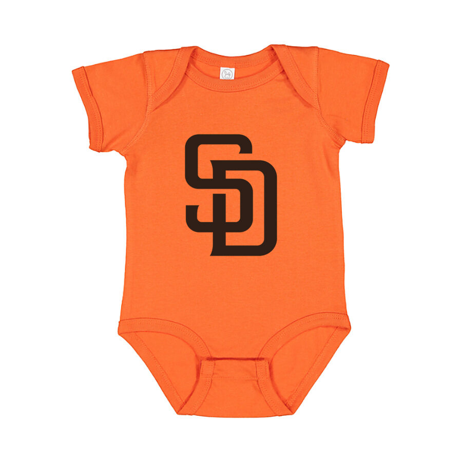 San Diego Padres Baby Romper Onesie - Orange