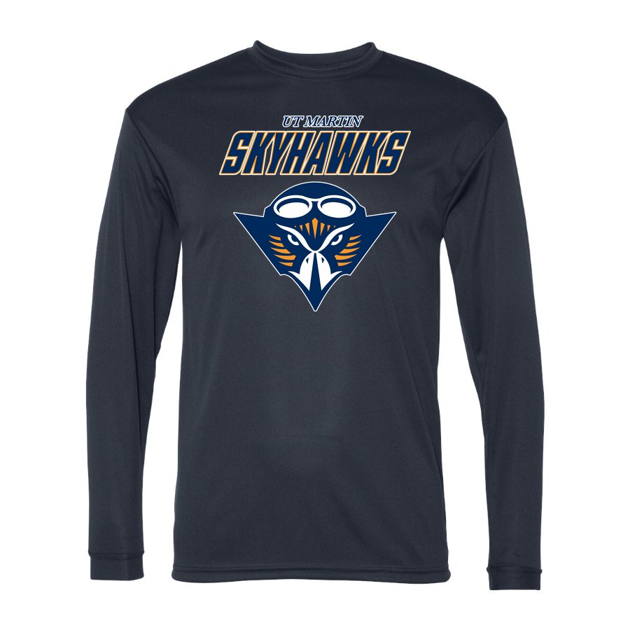 Men's Tennessee Martin Skyhawks Alternate Polyester Long Sleeve T-Shirt - Navy
