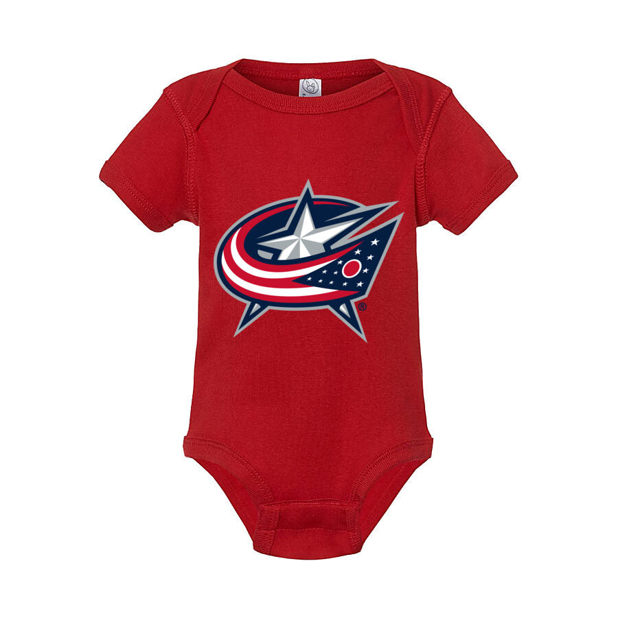 Columbus Blue Jackets Baby Romper Onesie - Red