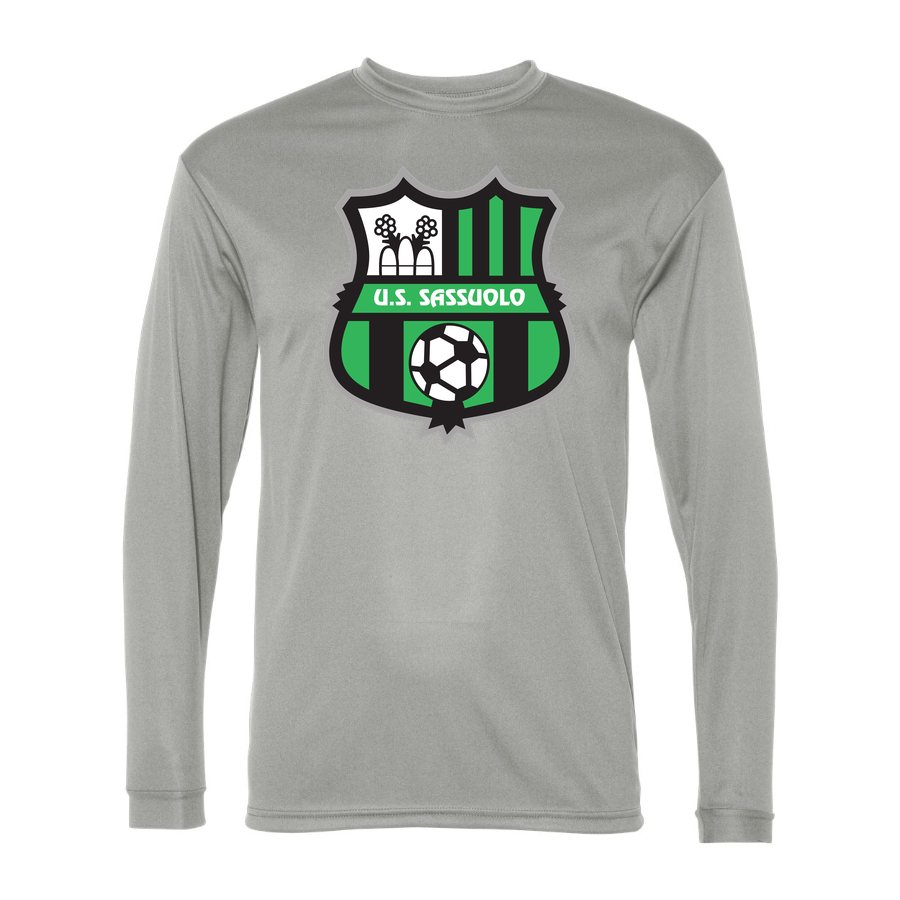 Men's U.S. Sassuolo Polyester Long Sleeve T-Shirt - Silver