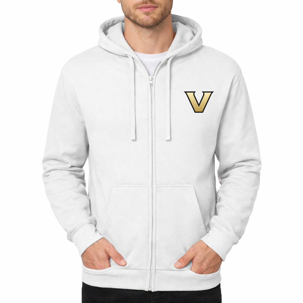 Men's Vanderbilt Commodores Zipper Hoodie - White