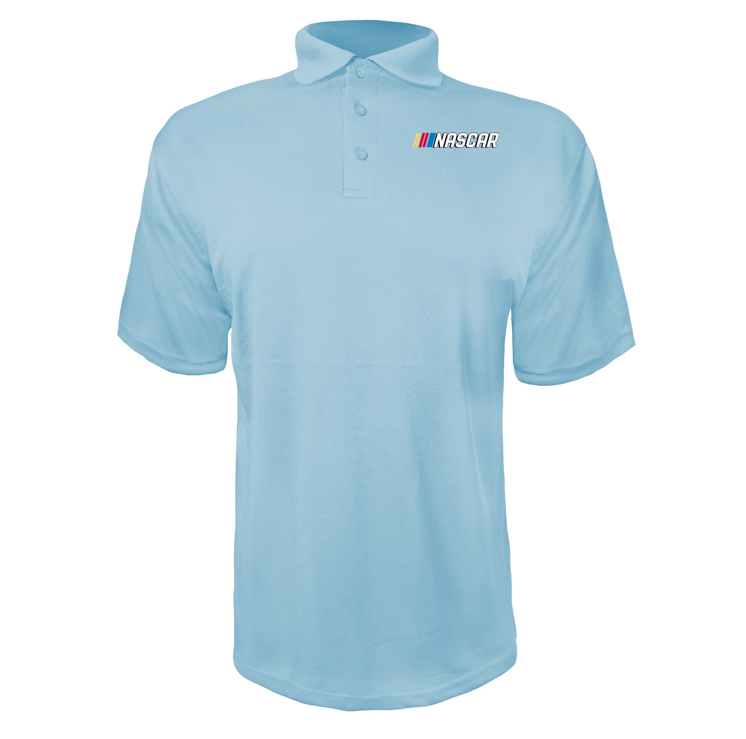 NASCAR Sky Blue polyester polo