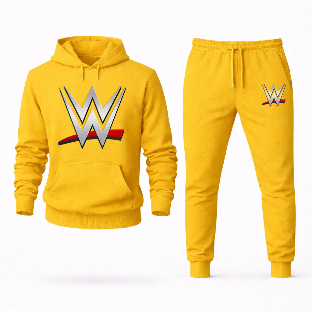 WWE Wrestling Hoodie and Joggers Set - Yellow