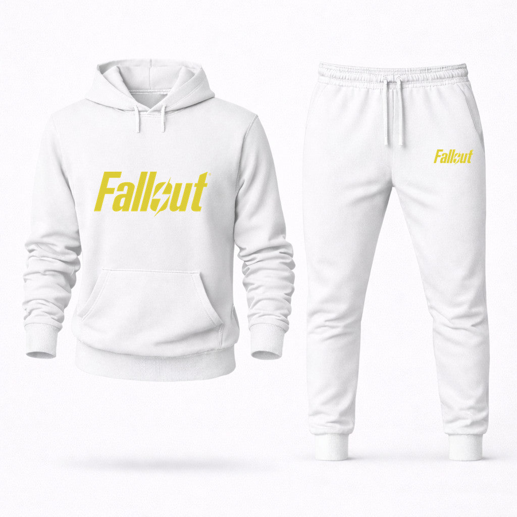 Fallout Hoodie and Joggers Set - White