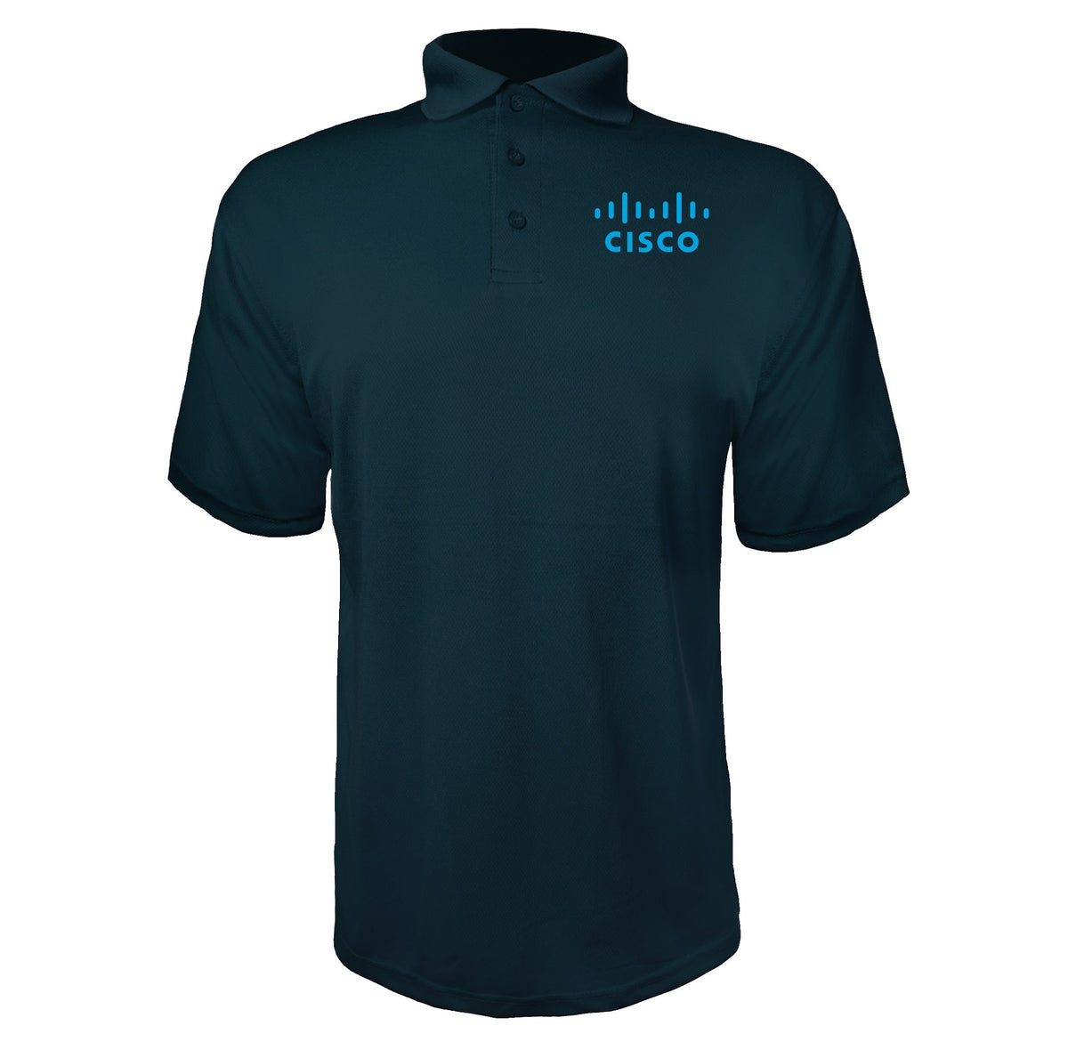 Cisco men's polyester polo in Navy