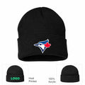 Toronto Blue Jays Black Beanie Hat