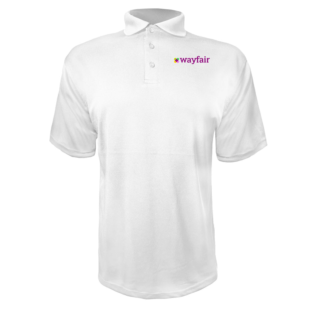 Wayfair men's polyester polo in White