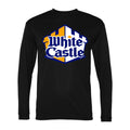 Men's White Castle Polyester Long Sleeve T-Shirt - Black