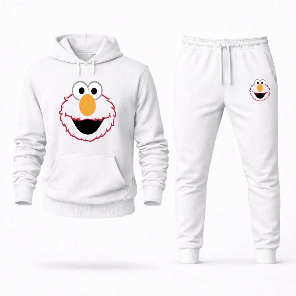Elmo Hoodie and Joggers Set - White